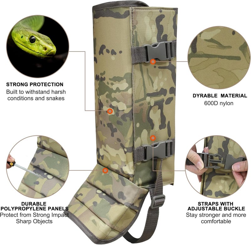 MDSTOP Snake Gaiters Leg Guards, Waterproof Snake Guards, Adjustable Snake Bite Protection for Lower Legs, Snake Chaps for Men&Women - Image 2